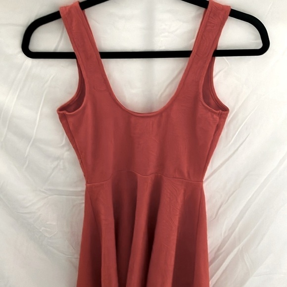 Urban Outfitters- Silence+Noise~ Coral colored, geometric patterned Sundress- S - Picture 7 of 8